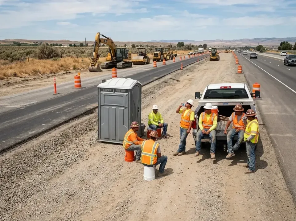 highway-road-construction-crew-007 — frequently asked questions, Porta Potty and Restroom Rentals in Larkfield-Wikiup, CA